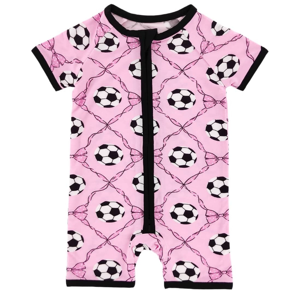 Sweet Soccer Bamboo Short Romper