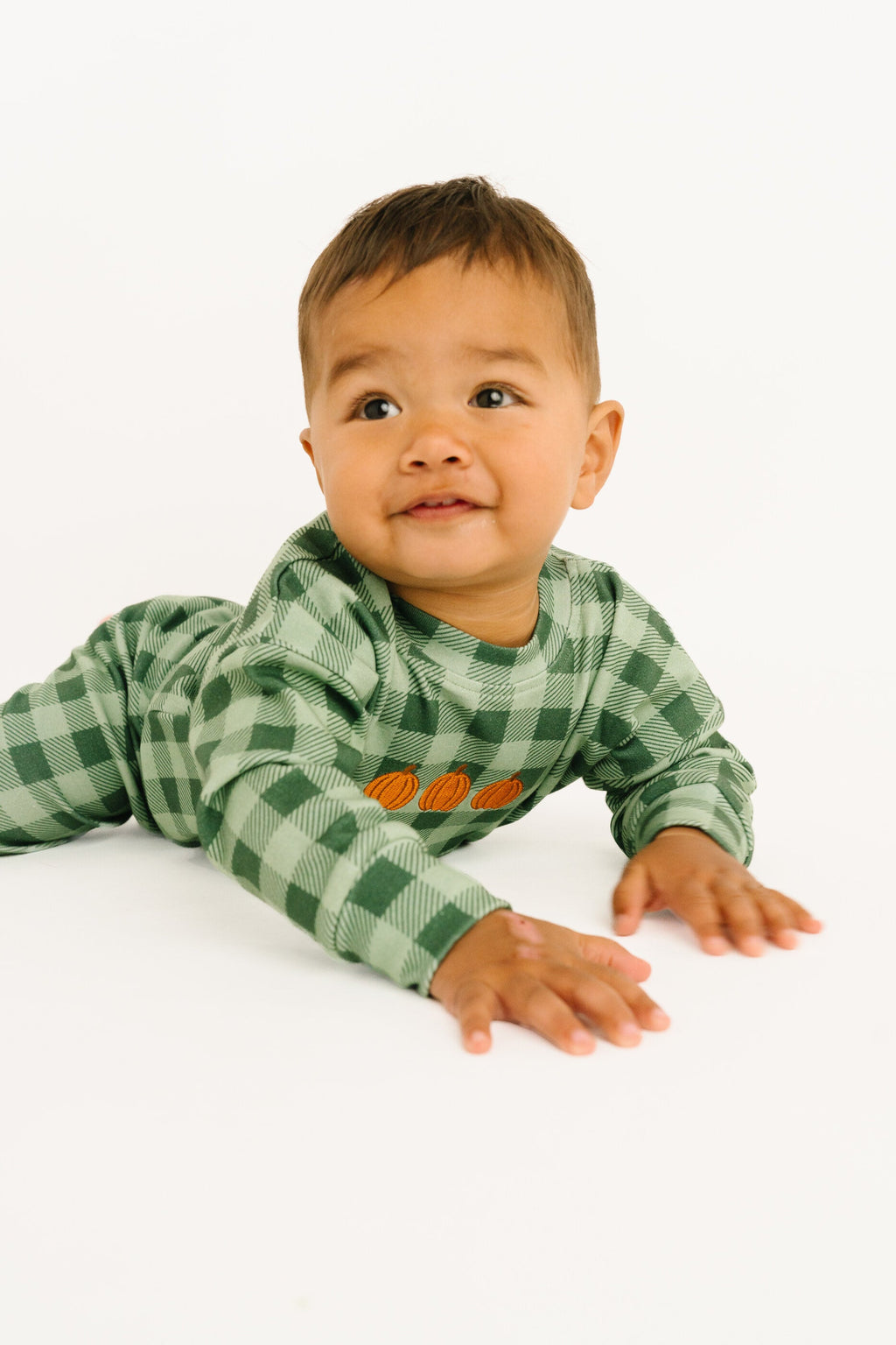 Pumpkin Season Embroidered Crewneck Set