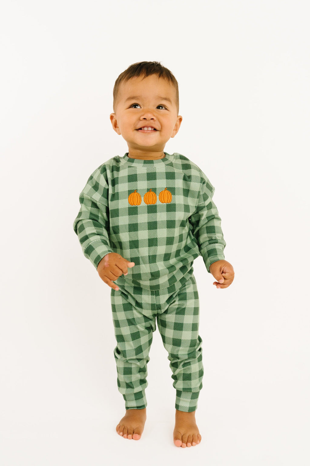 Pumpkin Season Embroidered Crewneck Set