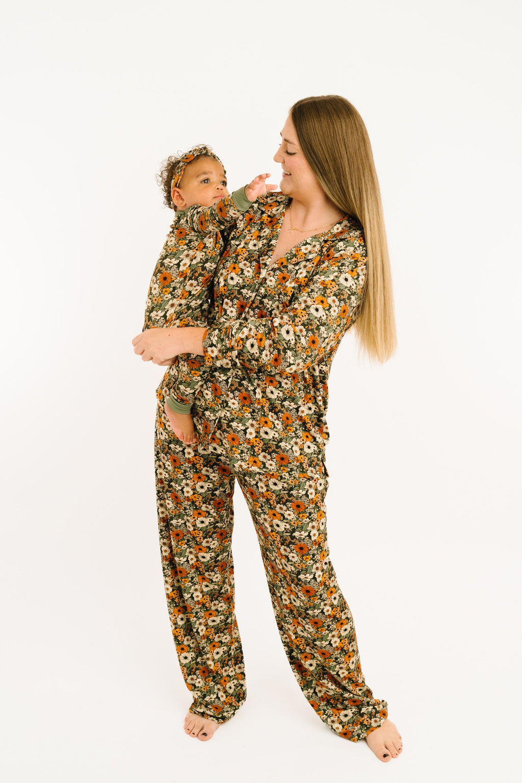 Rustic Blooms Women's Button Up Long Sleeve Set