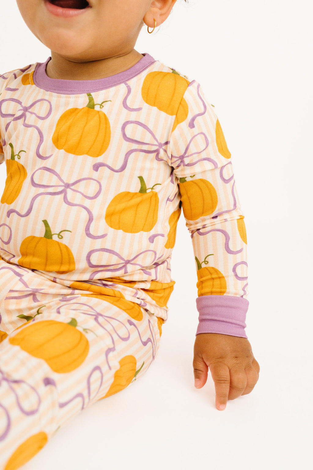 Pumpkin & Bows Bamboo Set