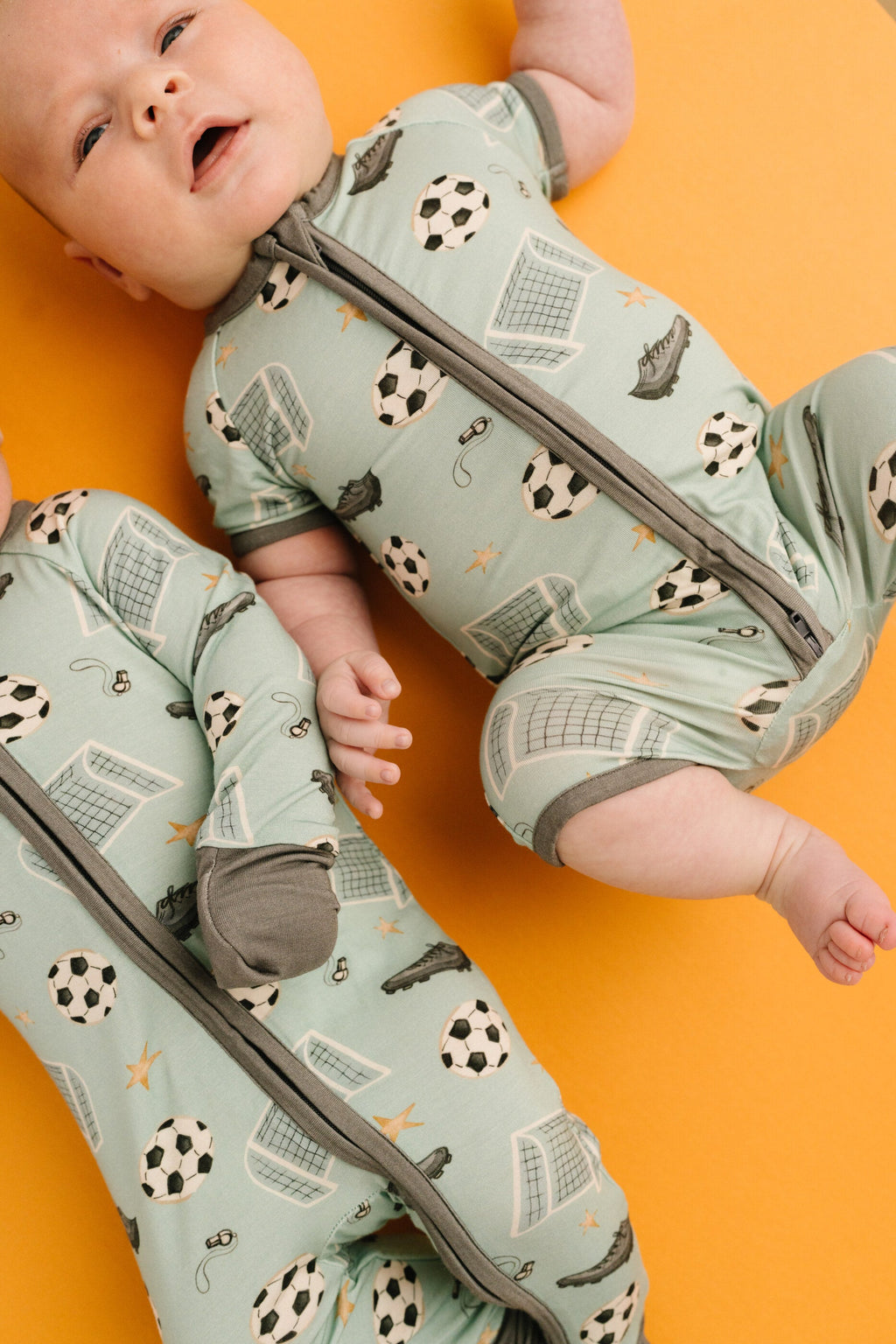 Soccer Season Bamboo Short Romper