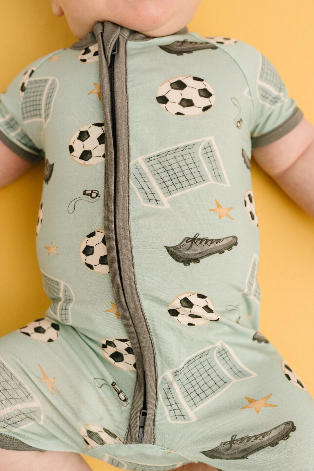 Soccer Season Bamboo Short Romper