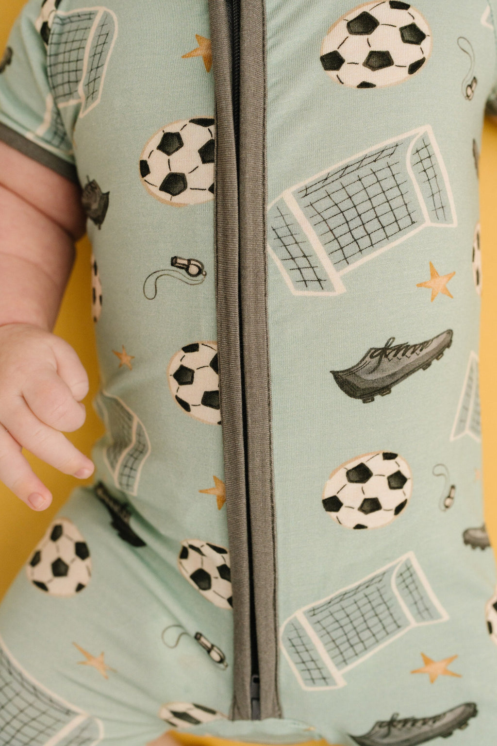 Soccer Season Bamboo Short Romper