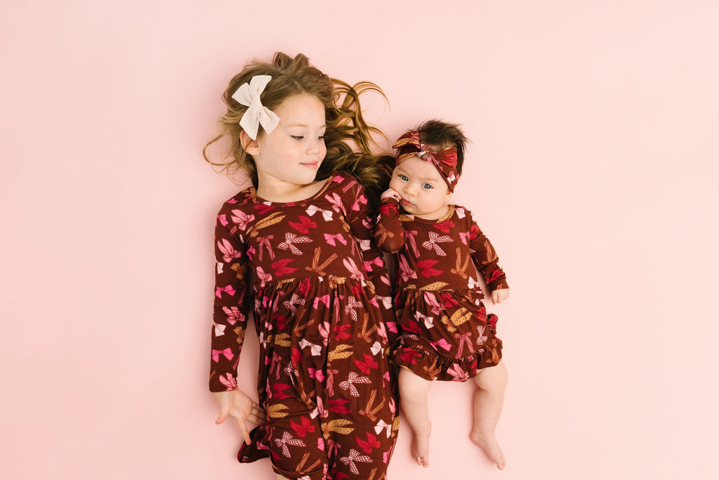 Darling Bows Bodysuit Bamboo Dress