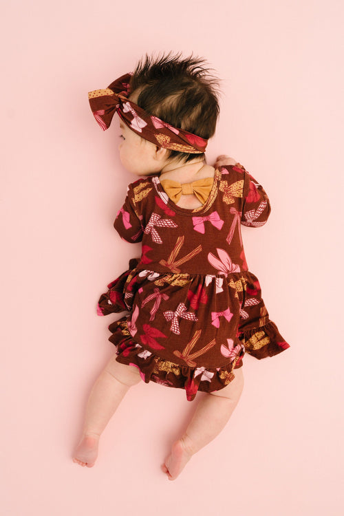 Darling Bows Bodysuit Bamboo Dress