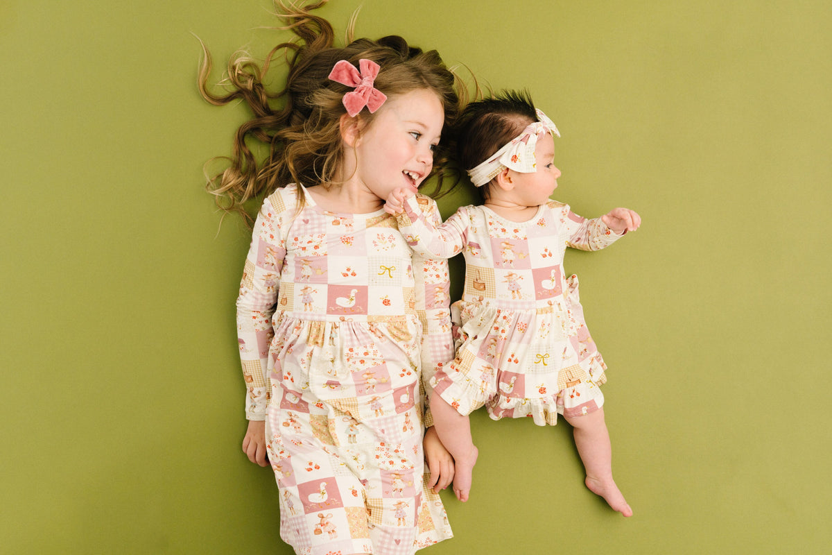 Storybook Picnic Bodysuit Bamboo Dress