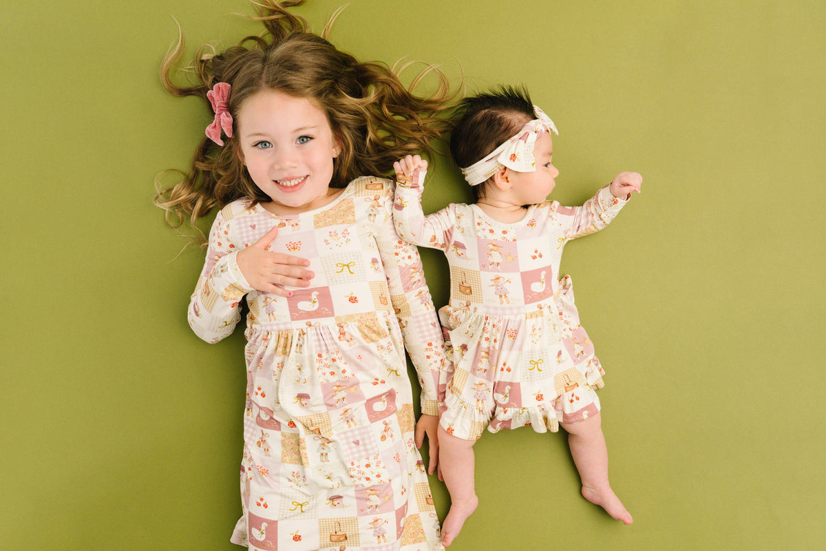 Storybook Picnic Bodysuit Bamboo Dress
