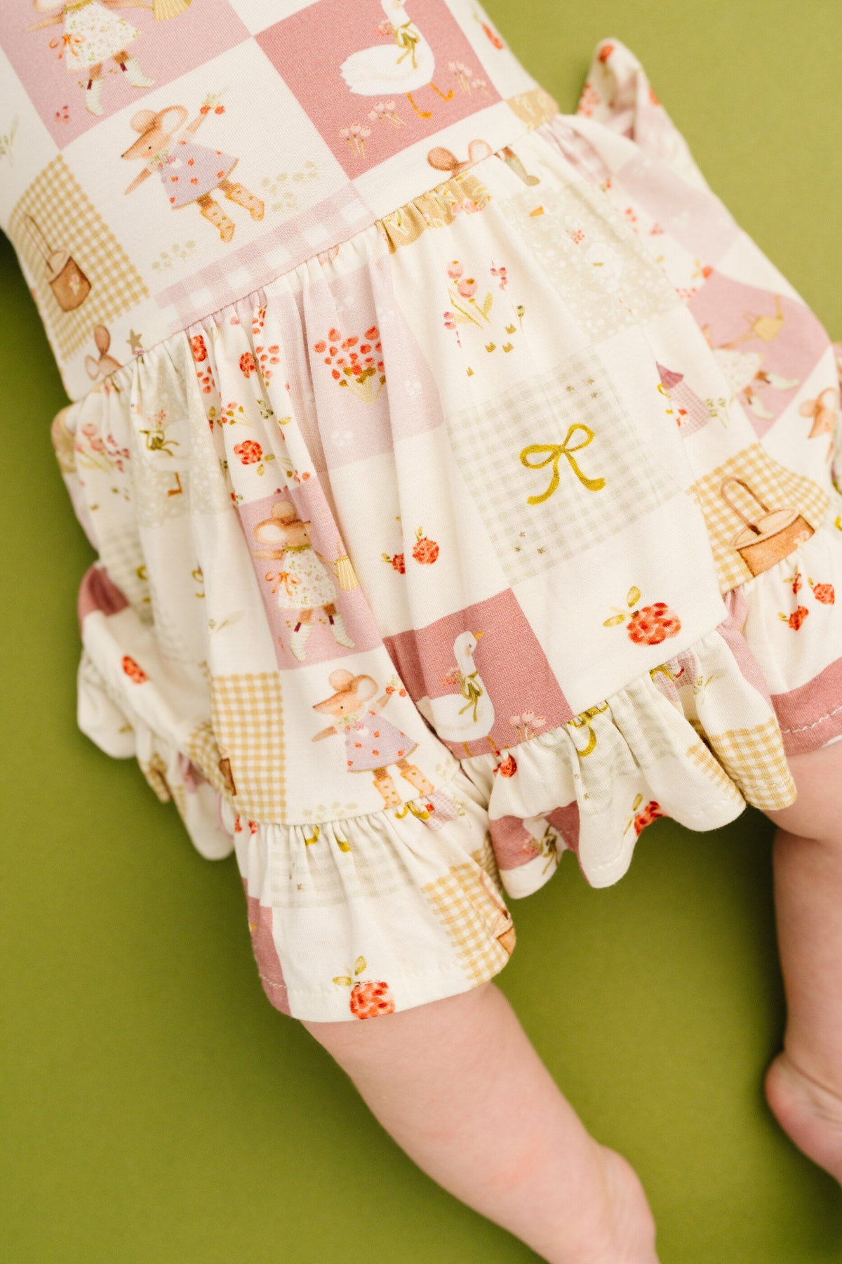 Storybook Picnic Bodysuit Bamboo Dress