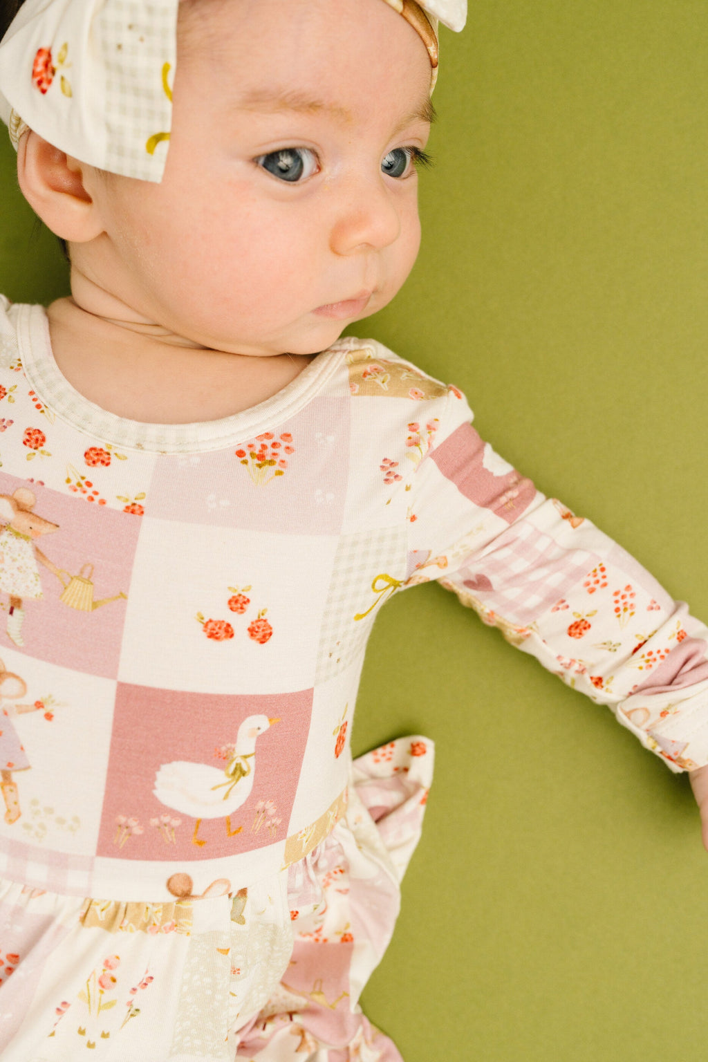 Storybook Picnic Bodysuit Bamboo Dress