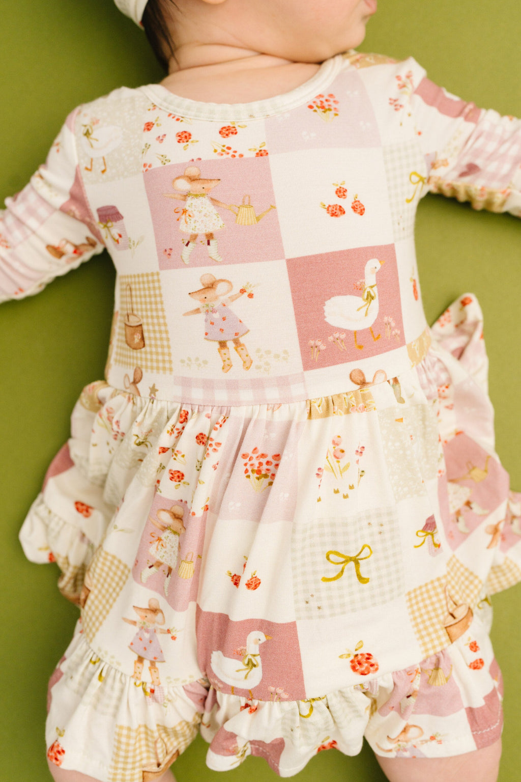 Storybook Picnic Bodysuit Bamboo Dress