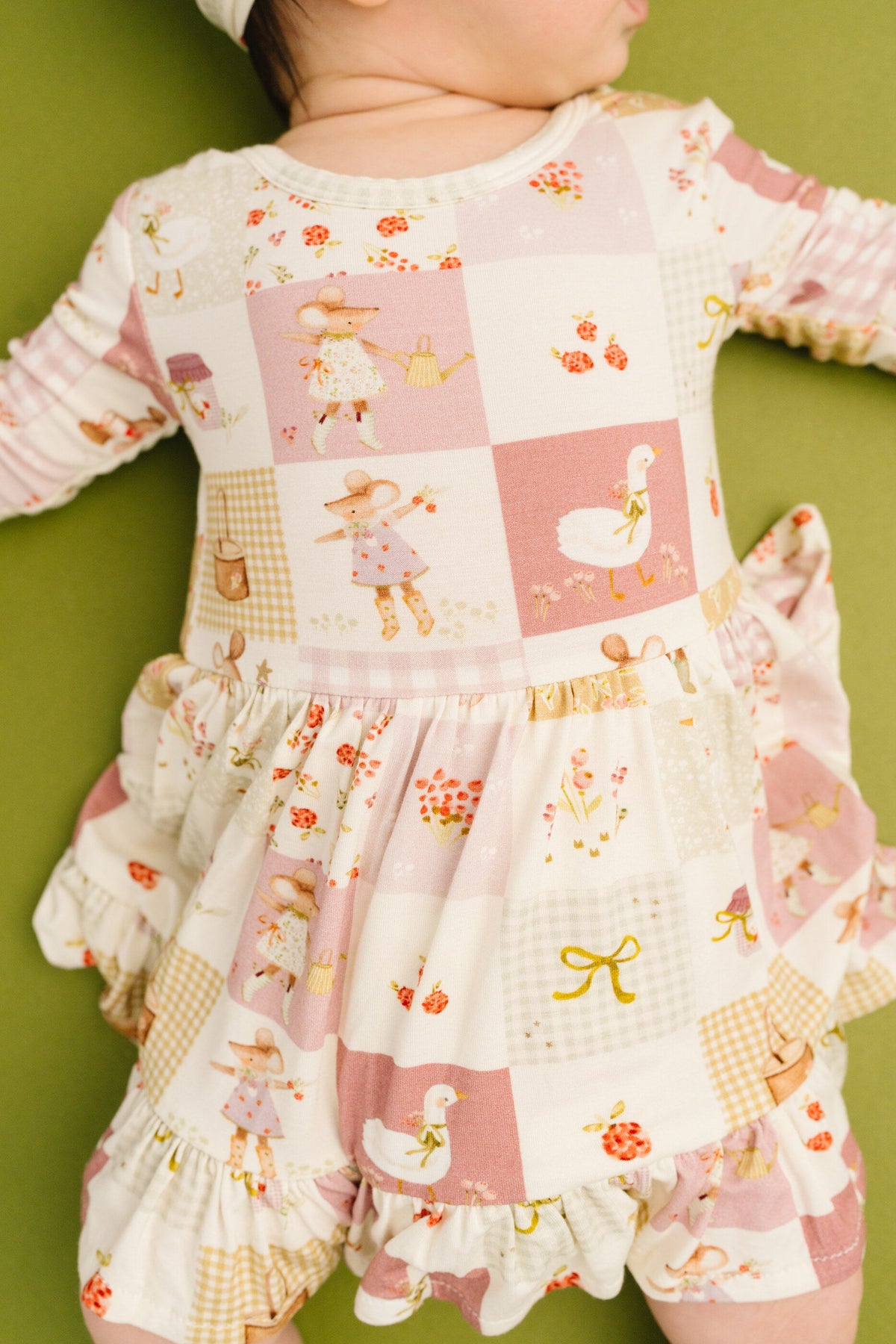 Storybook Picnic Bodysuit Bamboo Dress