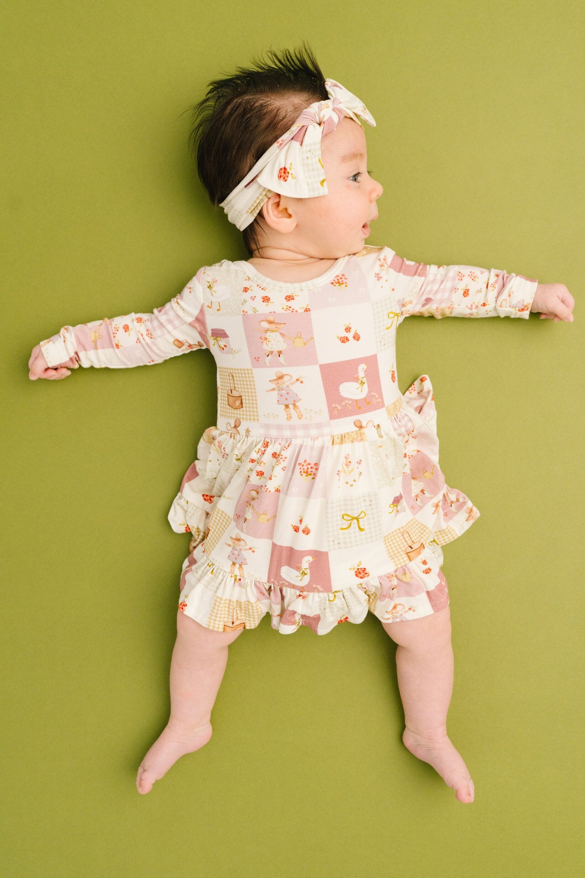 Storybook Picnic Bodysuit Bamboo Dress