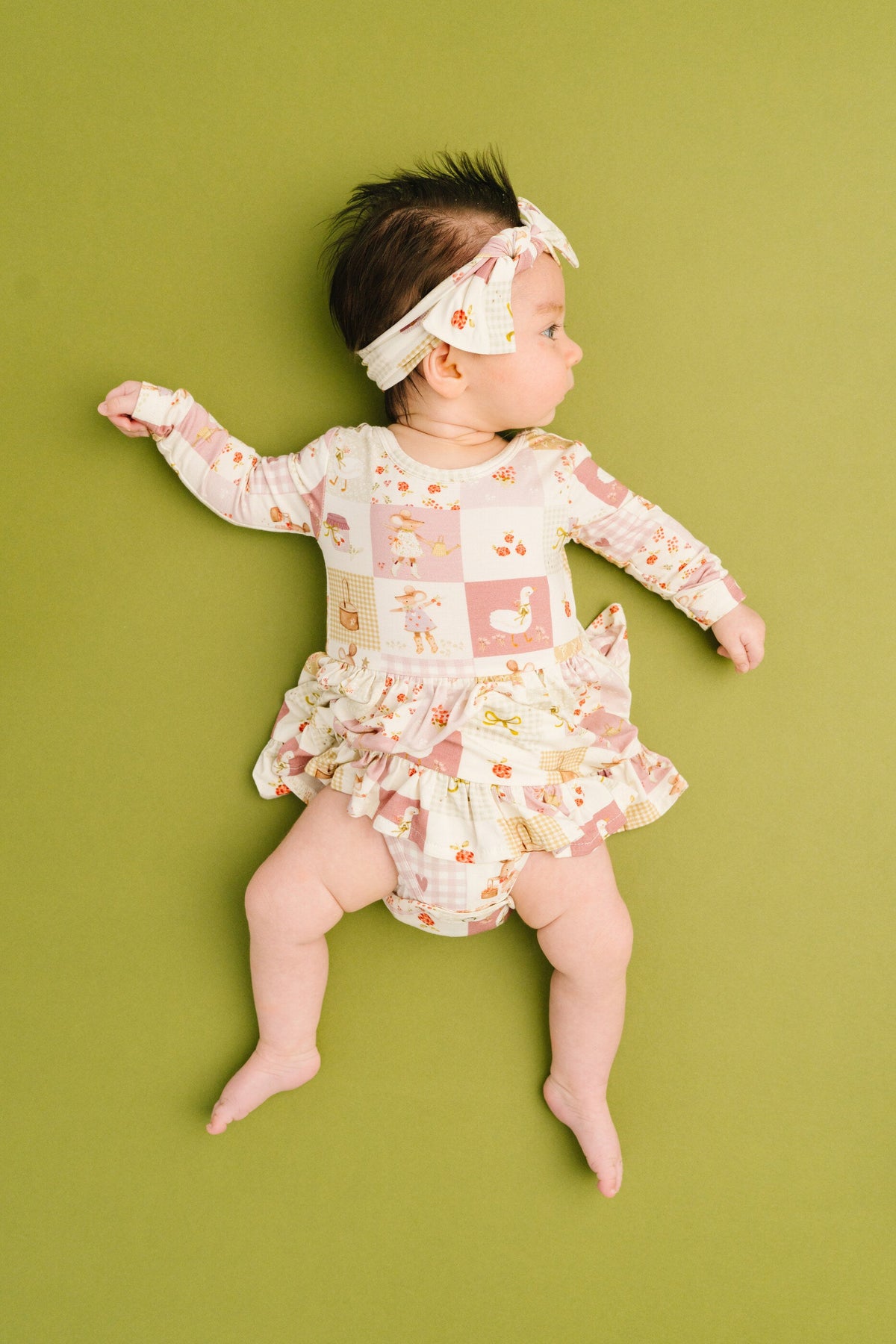 Storybook Picnic Bodysuit Bamboo Dress