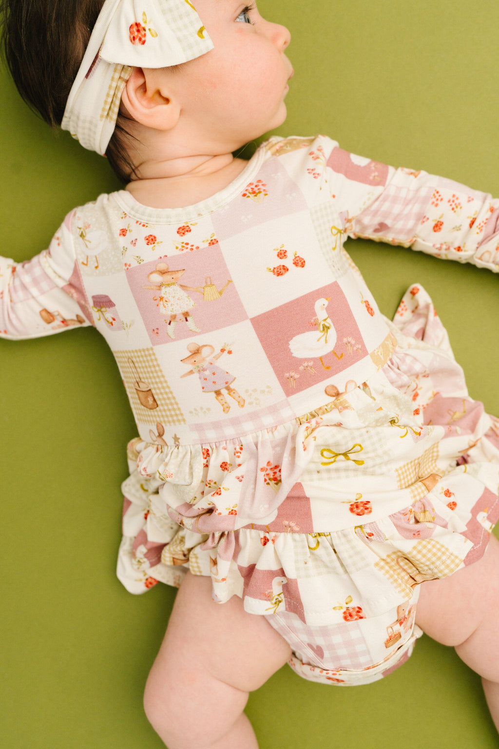 Storybook Picnic Bodysuit Bamboo Dress