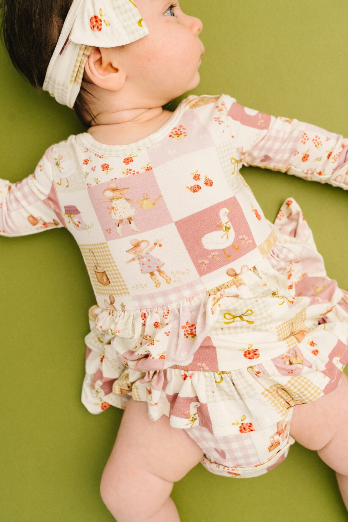 Storybook Picnic Bodysuit Bamboo Dress