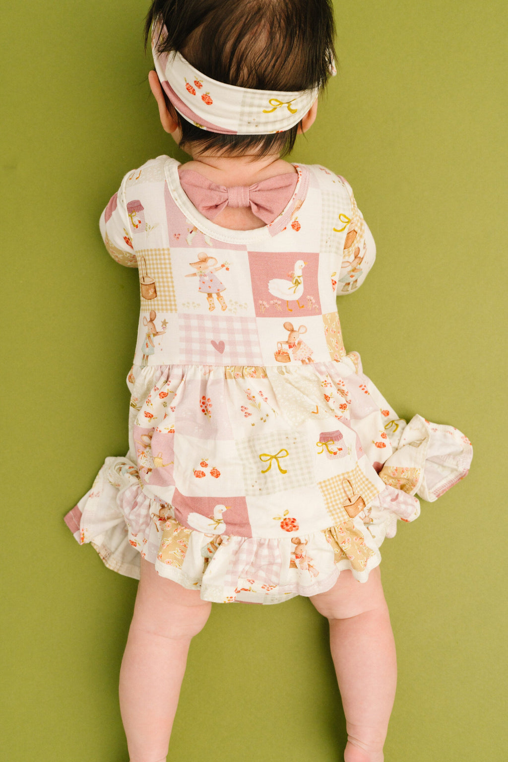 Storybook Picnic Bodysuit Bamboo Dress