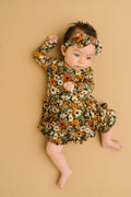 Rustic Blooms Long Sleeve Bodysuit Bamboo Dress