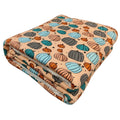 Falling For Pumpkins Fuzzy Bamboo Blanket